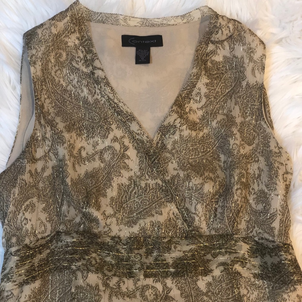 Context lurex waist wrap top - Picture 2 of 5